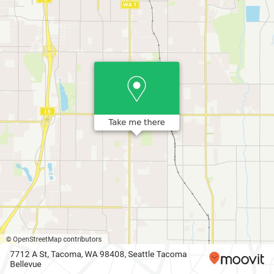 Mapa de 7712 A St, Tacoma, WA 98408