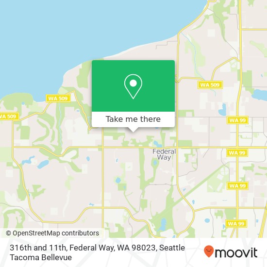 Mapa de 316th and 11th, Federal Way, WA 98023