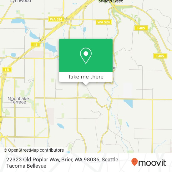 22323 Old Poplar Way, Brier, WA 98036 map