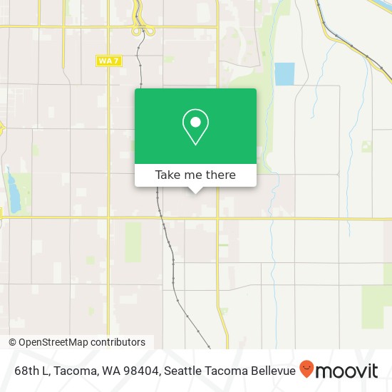 Mapa de 68th L, Tacoma, WA 98404