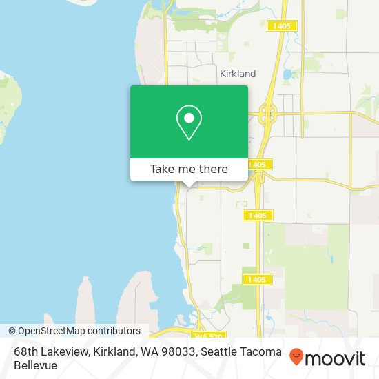 Mapa de 68th Lakeview, Kirkland, WA 98033