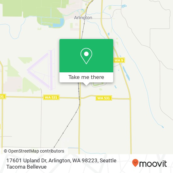 Mapa de 17601 Upland Dr, Arlington, WA 98223