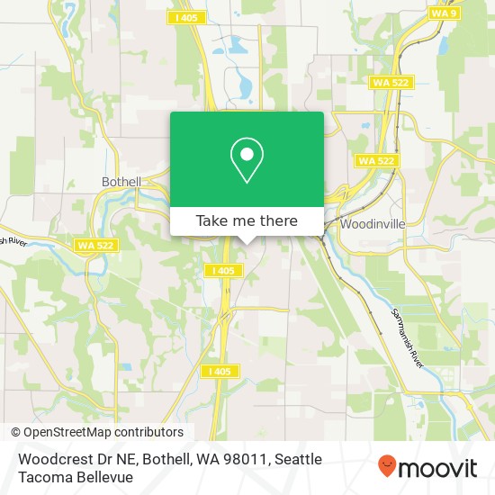 Woodcrest Dr NE, Bothell, WA 98011 map