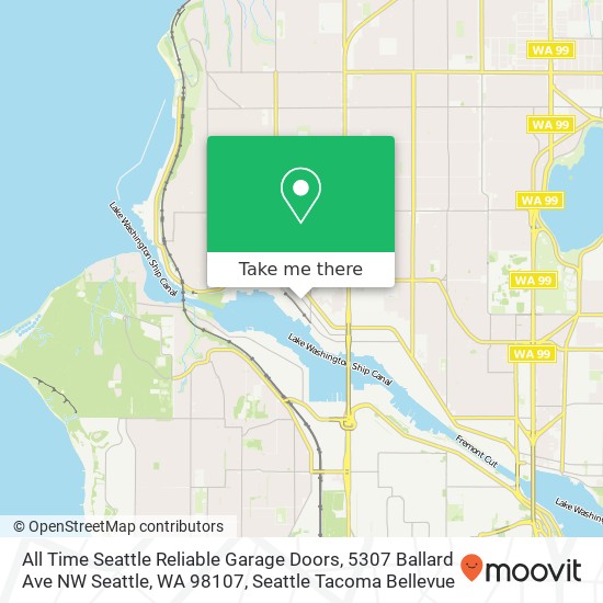 All Time Seattle Reliable Garage Doors, 5307 Ballard Ave NW Seattle, WA 98107 map
