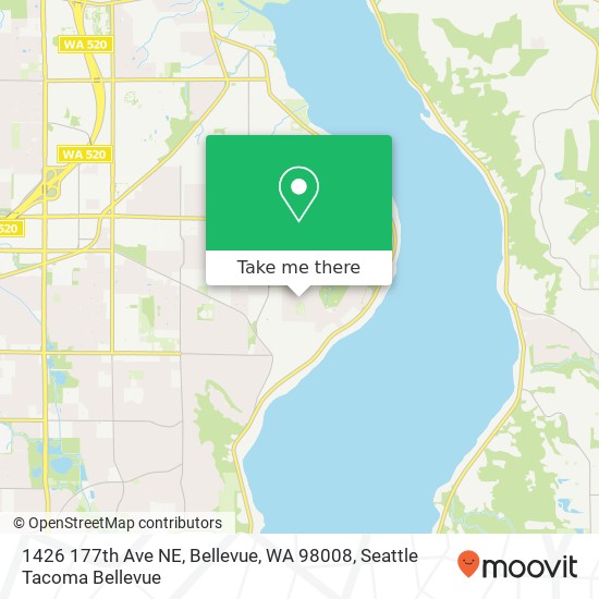 1426 177th Ave NE, Bellevue, WA 98008 map