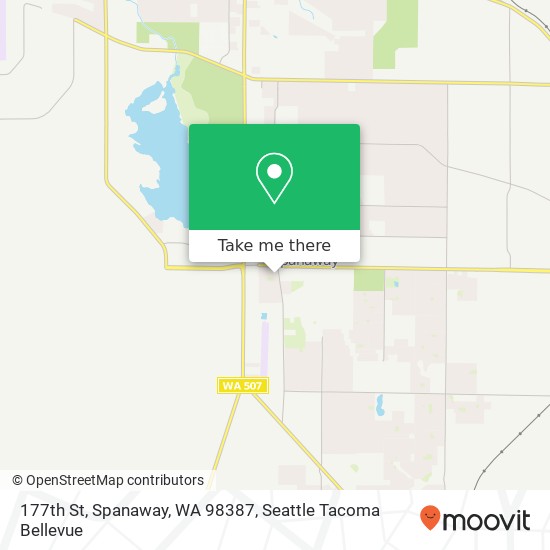 177th St, Spanaway, WA 98387 map