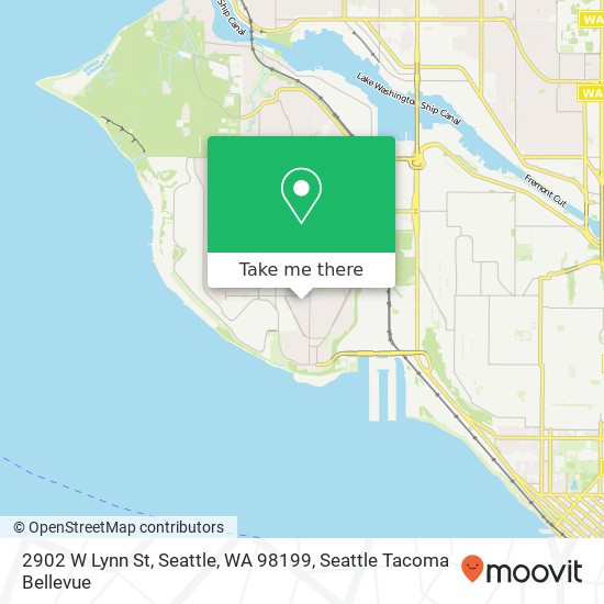 Mapa de 2902 W Lynn St, Seattle, WA 98199