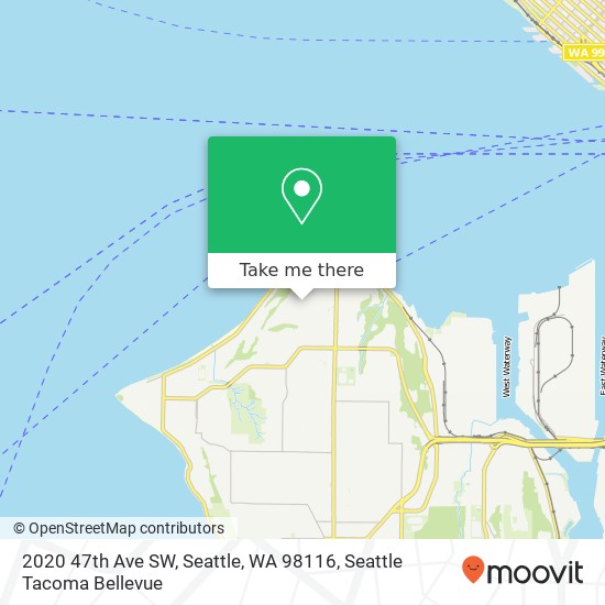 Mapa de 2020 47th Ave SW, Seattle, WA 98116