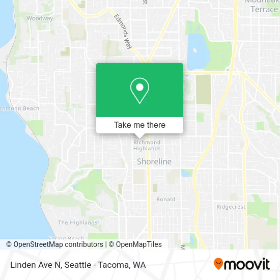Linden Ave N map