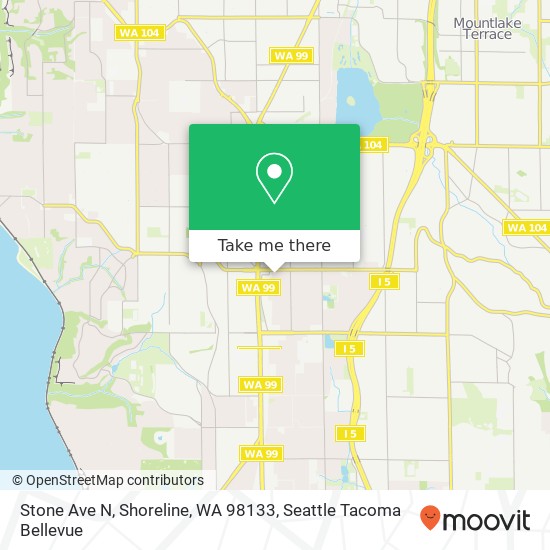 Mapa de Stone Ave N, Shoreline, WA 98133