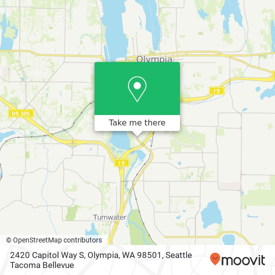 Mapa de 2420 Capitol Way S, Olympia, WA 98501