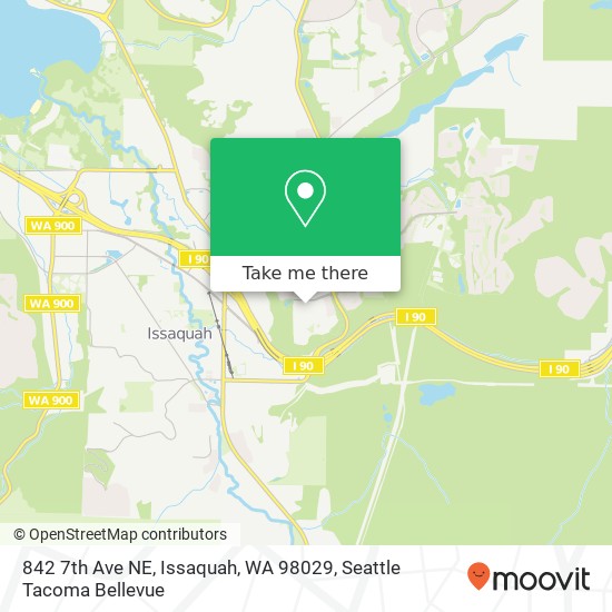 Mapa de 842 7th Ave NE, Issaquah, WA 98029