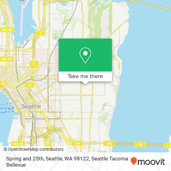 Mapa de Spring and 25th, Seattle, WA 98122