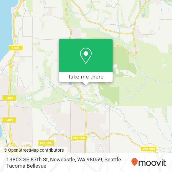 Mapa de 13803 SE 87th St, Newcastle, WA 98059