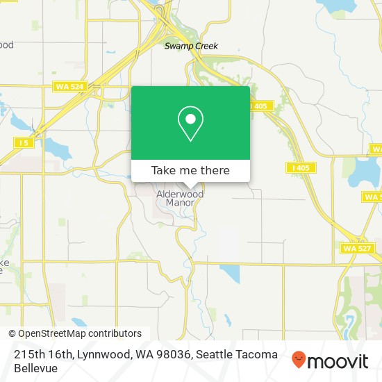Mapa de 215th 16th, Lynnwood, WA 98036