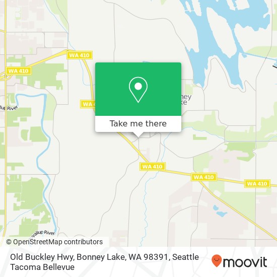 Mapa de Old Buckley Hwy, Bonney Lake, WA 98391