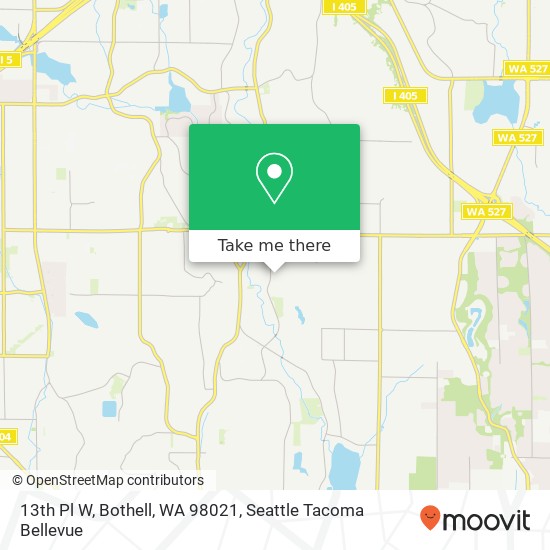 13th Pl W, Bothell, WA 98021 map