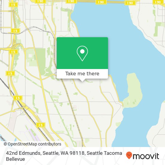 Mapa de 42nd Edmunds, Seattle, WA 98118