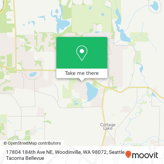 Mapa de 17804 184th Ave NE, Woodinville, WA 98072