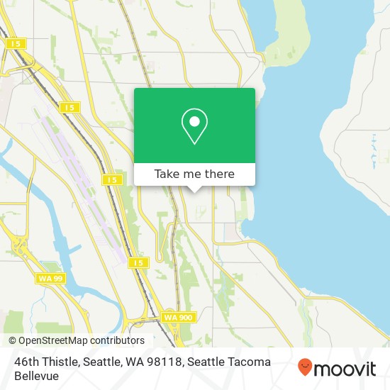 Mapa de 46th Thistle, Seattle, WA 98118