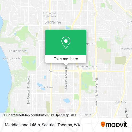 Mapa de Meridian and 148th
