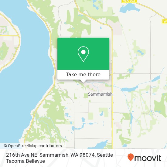 Mapa de 216th Ave NE, Sammamish, WA 98074