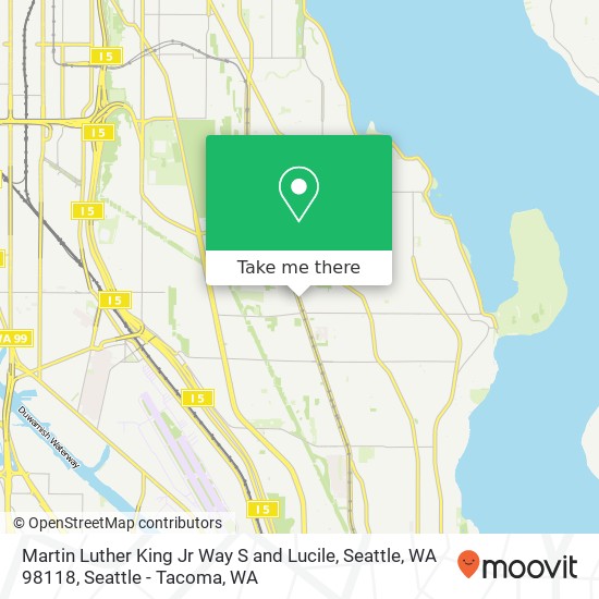 Mapa de Martin Luther King Jr Way S and Lucile, Seattle, WA 98118