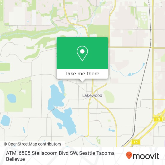 ATM, 6505 Steilacoom Blvd SW map