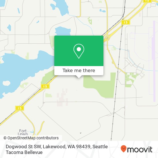 Dogwood St SW, Lakewood, WA 98439 map