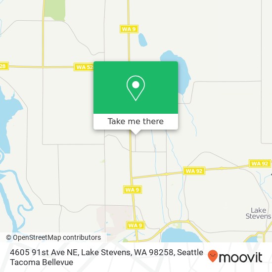 Mapa de 4605 91st Ave NE, Lake Stevens, WA 98258