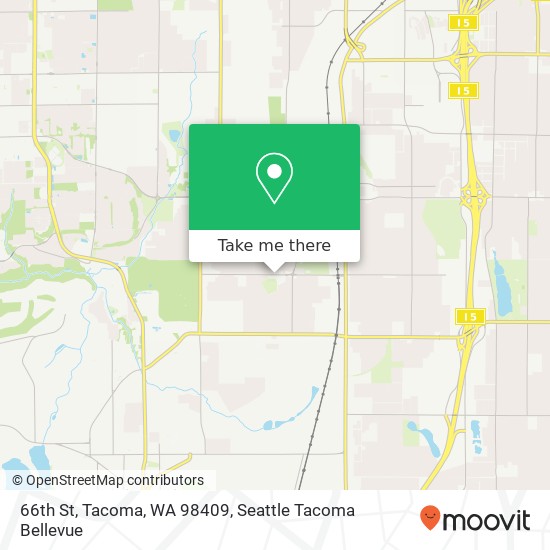 Mapa de 66th St, Tacoma, WA 98409