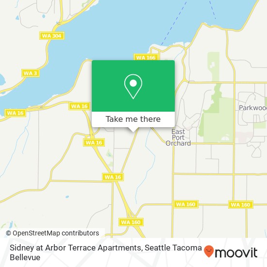 Mapa de Sidney at Arbor Terrace Apartments