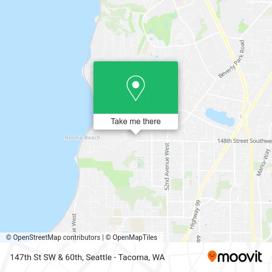 147th St SW & 60th map