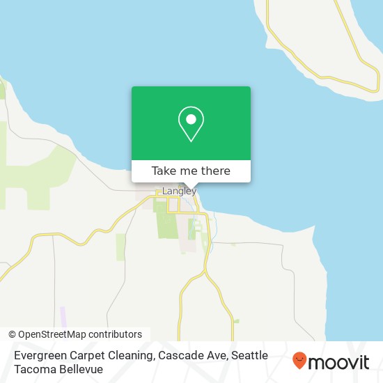 Evergreen Carpet Cleaning, Cascade Ave map