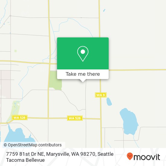 Mapa de 7759 81st Dr NE, Marysville, WA 98270