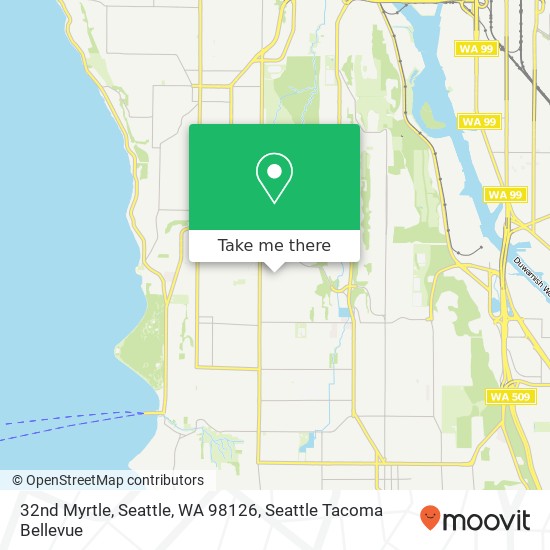 Mapa de 32nd Myrtle, Seattle, WA 98126