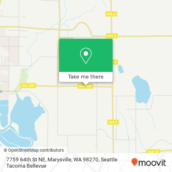 Mapa de 7759 64th St NE, Marysville, WA 98270