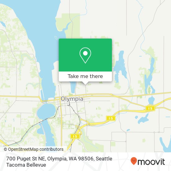 Mapa de 700 Puget St NE, Olympia, WA 98506