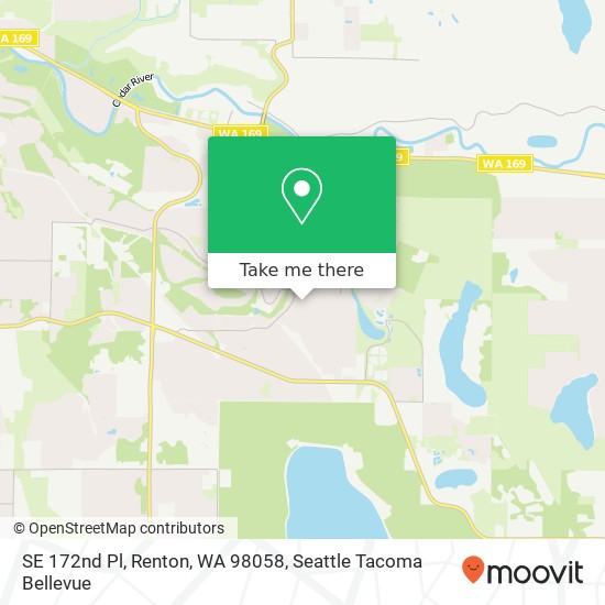 Mapa de SE 172nd Pl, Renton, WA 98058