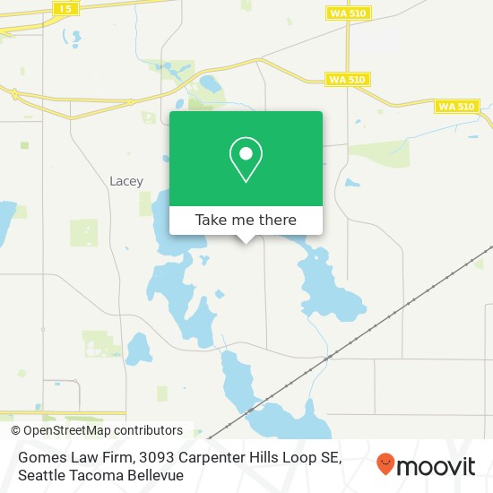 Mapa de Gomes Law Firm, 3093 Carpenter Hills Loop SE