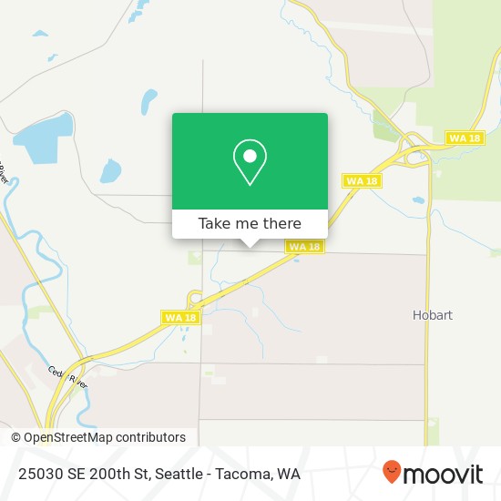 Mapa de 25030 SE 200th St, Maple Valley, WA 98038