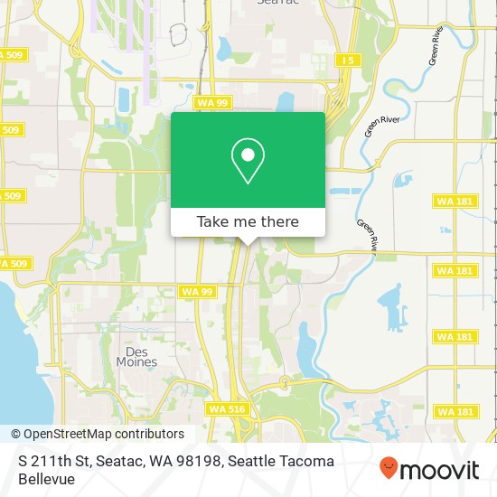 S 211th St, Seatac, WA 98198 map