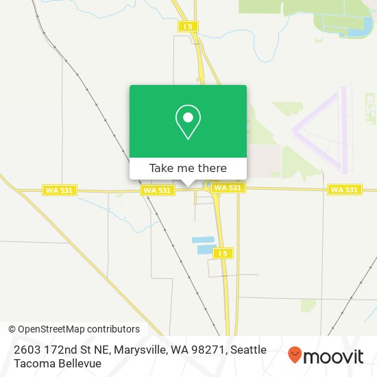 Mapa de 2603 172nd St NE, Marysville, WA 98271
