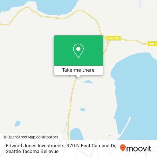 Mapa de Edward Jones Investments, 370 N East Camano Dr