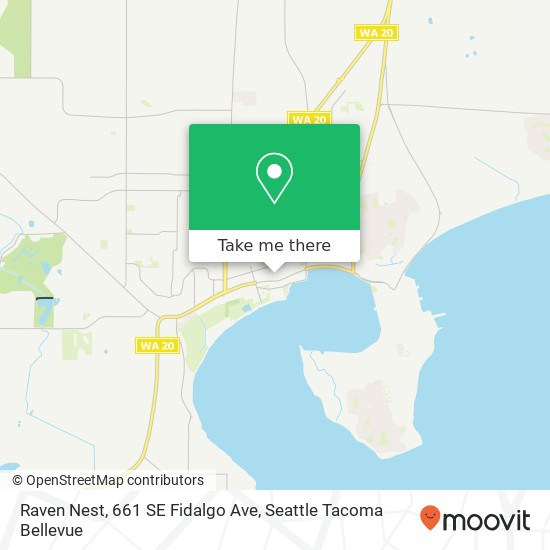 Mapa de Raven Nest, 661 SE Fidalgo Ave