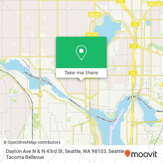 Dayton Ave N & N 43rd St, Seattle, WA 98103 map