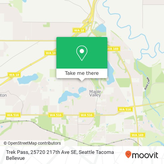 Mapa de Trek Pass, 25720 217th Ave SE