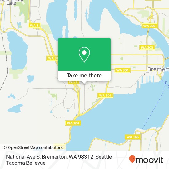 National Ave S, Bremerton, WA 98312 map