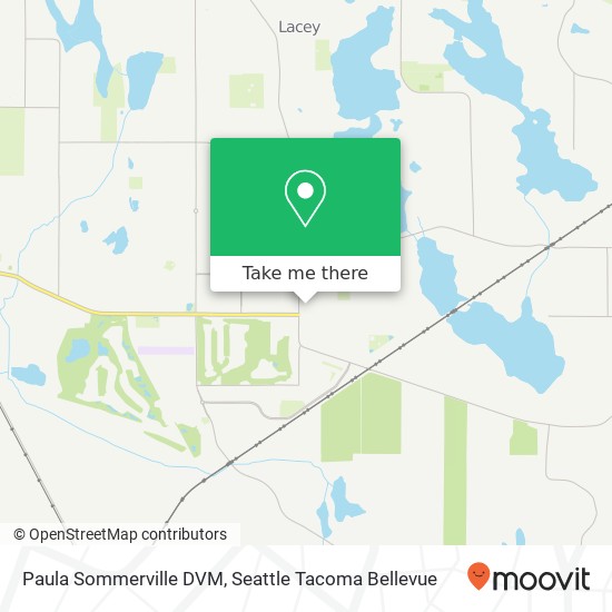 Mapa de Paula Sommerville DVM, 5710 Ruddell Rd SE