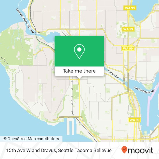 15th Ave W and Dravus, Seattle, WA 98119 map